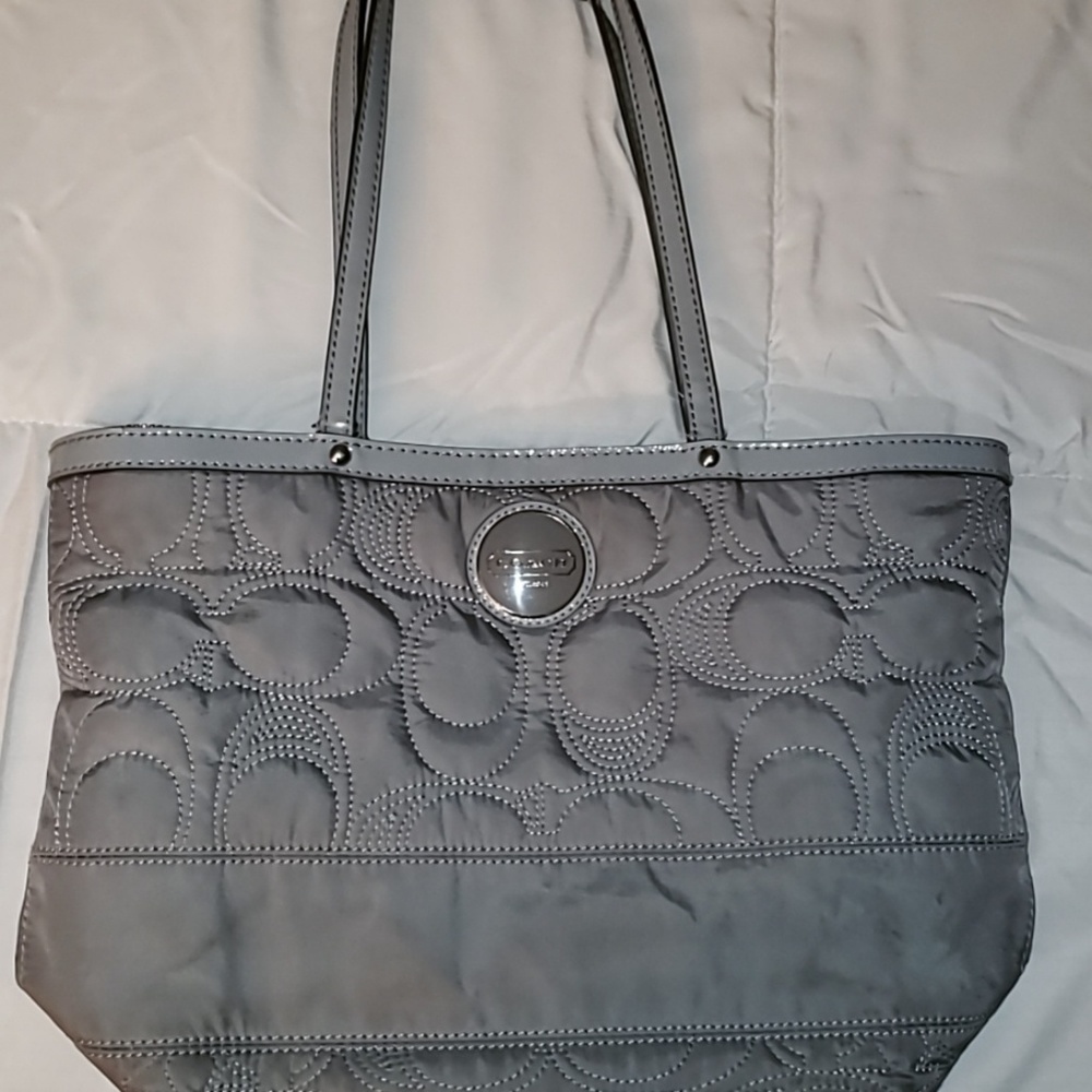 Gray Coach Purse